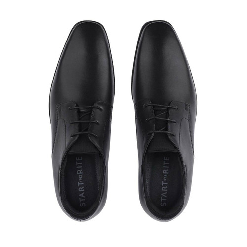 Start-Rite Academy, black leather boys lace-up school shoes 3511_7